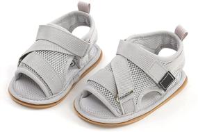 img 1 attached to 👶 Premium Toddler Outdoor Boys' Shoes: Infant Sandals