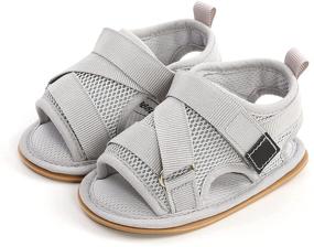 img 3 attached to 👶 Premium Toddler Outdoor Boys' Shoes: Infant Sandals