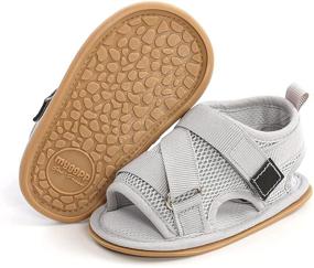 img 2 attached to 👶 Premium Toddler Outdoor Boys' Shoes: Infant Sandals