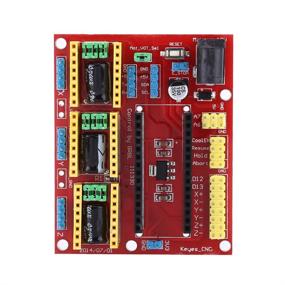 img 1 attached to 🖨️ Upgraded 3D Printer Engraving Expansion Board Kit: Controller CNC Shield V4+Nano 3.0 Board with A4988 Driver and USB Cable - Compatible with Arduino