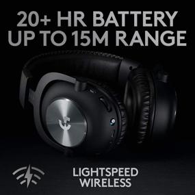 img 2 attached to 🎧 Logitech G PRO X Wireless Lightspeed Gaming Headset with Blue VO!CE Mic Filter Technology, 50mm PRO-G Drivers, and DTS Headphone:X 2.0 Surround Sound