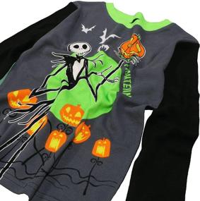 img 2 attached to 🎃 Seasonal Nightmare Before Christmas Snug Fit Cotton Pajamas for Boys by Disney