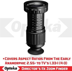 img 1 attached to 🔍 Opteka 11x Zoom Professional Micro Director's Viewfinder: Ultimate Imaging Precision with HD Multicoated Glass and Click Stops