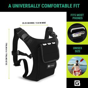 img 1 attached to 📱 Gear Beast Running Backpack: Lightweight Vest & Phone Holder for Jogging, Hiking, and Cycling - Black, Compatible with Most Smartphones