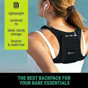 img 3 attached to 📱 Gear Beast Running Backpack: Lightweight Vest & Phone Holder for Jogging, Hiking, and Cycling - Black, Compatible with Most Smartphones