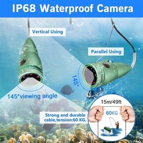 img 1 attached to 📷 ANYSUN Underwater Ice Fishing Camera: 4.3 Inch IPS Monitor, IP68 Waterproof Fish Cam, HD Video, Infrared LED with DVR - Perfect Ocean Lake Gift Gear!