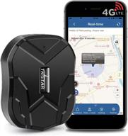 📍 tkstar 4g gps tracker: hidden magnetic car tracker with real-time waterproof device and anti-theft alarm - for car/motorcycle/truck/boat/fleet logo