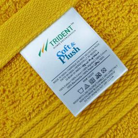 img 2 attached to TRIDENT Towels Bathroom Absorbent Mustard