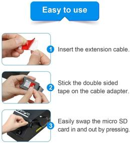 img 1 attached to LANMU Flexible Extender Cable Adapter for Micro SD to SD Card Male to Female, Compatible with Ender 3 Pro/Ender 3/Ender 3 V2/Ender 5/Monoprice Mini/Anet A8 3D Printer/Raspberry Pi, 5.9in/15cm Length