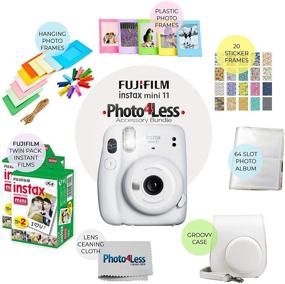 img 3 attached to 📸 Fujifilm Instax Mini 11 Camera Bundle: Ice White Edition with 40 Sheets Film, Protective Case, and Photo Album - Perfect Instax Mini 11 Accessory Gift Set