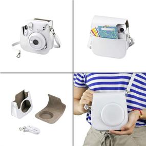 img 1 attached to 📸 Fujifilm Instax Mini 11 Camera Bundle: Ice White Edition with 40 Sheets Film, Protective Case, and Photo Album - Perfect Instax Mini 11 Accessory Gift Set