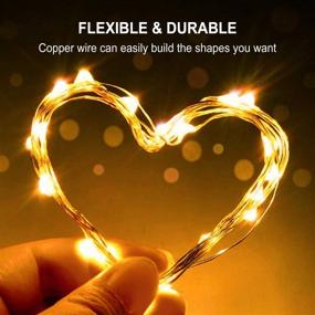 img 2 attached to 🌞 Ankway Upgraded Solar Fairy Lights - 4 Pack 100LED IP65 Waterproof String Lights, 72ft Copper Wire for Valentines Outdoor/Indoor Home Bedroom Window Decoration, Warm White