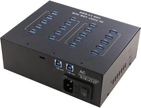 img 3 attached to UHPPOTE A-213 Industrial Grade USB 3.0 Hub: 20 Port High Speed Data Transfer Solution