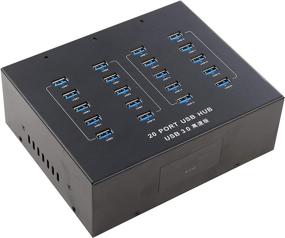 img 4 attached to UHPPOTE A-213 Industrial Grade USB 3.0 Hub: 20 Port High Speed Data Transfer Solution