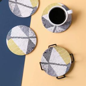 img 3 attached to 🏠 LIFVER Absorbent Housewarming Geometry Coasters