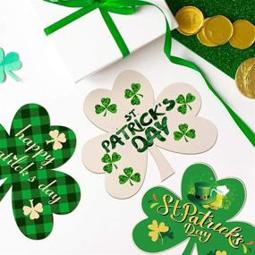 img 1 attached to 🍀 Set of 8 Unfinished Wood Shamrock Cutouts - 11 Inches St. Patrick's Day Wooden Ornaments for DIY Crafts, Centerpieces, and Decorations - Shamrock Discs for Clover-Themed Projects