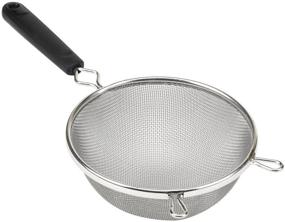 img 1 attached to Premium Aluminum Mesh 6-Inch Strainer for Skilled Cooks