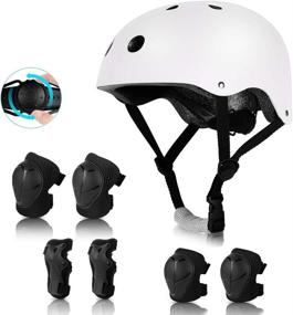 img 4 attached to 🚲 Kids Bike Helmet: Toddler's Safety Gear for 3-12-Year-Old Boys & Girls, Adjustable Sports Protection Equipment for Bicycles, Skateboards, and Scooters