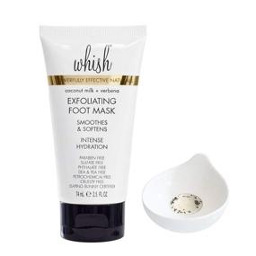 img 2 attached to 🥥 Revitalize and Soothe with Whish Exfoliating Foot Mask - Coconut Milk & Verbena, 2.5 fl oz