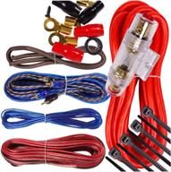 enhanced 1500w gravity 8 gauge amplifier installation wiring kit amp pk3 8 ga red - ideal for installers and diy enthusiasts - ideal for car/truck/motorcycle/rv/atv applications logo