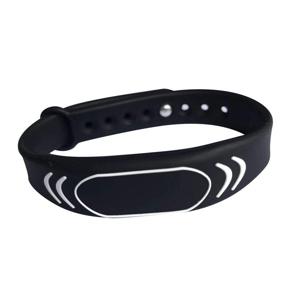 img 3 attached to Wristbands Silicone Bracelet Adjustable Black 2Pcs