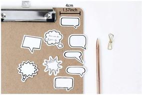 img 3 attached to 📓 90 PCS Diary, Planner, Scrapbook, Album, Notebook Dialog Box Paper Stickers Labels