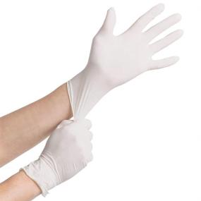 img 3 attached to 🧤 Latex Powder Free Gloves- Large Pack of 100ct: Ensure Safety and Comfort with Worry-Free Protection