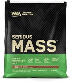 img 4 attached to 🏋️ Optimum Nutrition Serious Mass Weight Gainer Protein Powder - Immune Support with Vitamin C, Zinc, and Vitamin D, Chocolate Flavor, 12 Pound (Packaging May Vary)