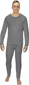 img 4 attached to Thermeez Fleece Thermal Underwear Black Sports & Fitness