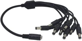 img 1 attached to Xenocam 1 To 8 Power Adapter Splitter Cable 12V 24V DC For CCTV Parking Camera Car Monitor