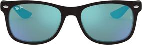 img 4 attached to 😎 Ray-Ban RJ9052SF New Wayfarer Asian Fit Kids' Square Sunglasses - Enhanced SEO