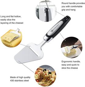 img 3 attached to Premium MSY BIGSUNNY Stainless Steel Cheese Plane | Heavy Duty Cheese Slicer