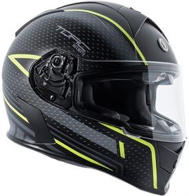 img 2 attached to 🔥 Ultimate Safety and Style with Torc T14B Blinc Loaded Scramble Mako Full Face Helmet