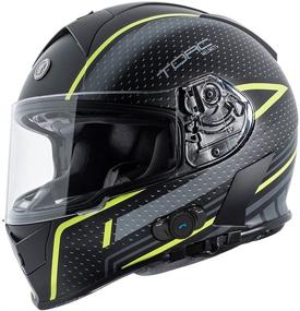 img 4 attached to 🔥 Ultimate Safety and Style with Torc T14B Blinc Loaded Scramble Mako Full Face Helmet