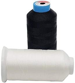 img 2 attached to Anjiyoyo White Bonded Sewing Thread