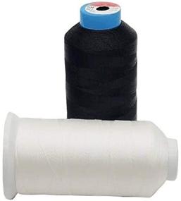 img 1 attached to Anjiyoyo White Bonded Sewing Thread