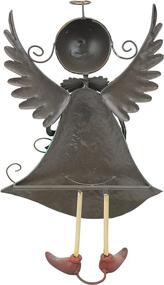 img 1 attached to Blanche the Holiday Helper Metal Xmas Angel Statue – Festive Christmas Decorations