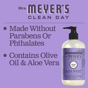 img 1 attached to 🧼 Limited Edition Lilac Scent Hand Soap by Mrs. Meyer’s: Olive Oil & Aloe Vera Infused, 12.5 FL OZ (Pack of 3)