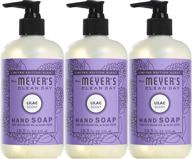 🧼 limited edition lilac scent hand soap by mrs. meyer’s: olive oil & aloe vera infused, 12.5 fl oz (pack of 3) logo