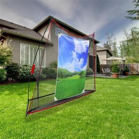 img 3 attached to 🏌️ KYTAI Golf Net - Indoor Outdoor Portable Golf Hitting Net with Target Cloth, 10 X 7 - Perfect for Home Backyard Driving Practice