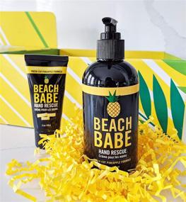 img 1 attached to Revitalize Hands with Walton Wood Farm Hand Rescue Pump (Beach Babe) – Fresh-cut Pineapple Formula | Vegan-Friendly and Paraben-Free – 8 oz