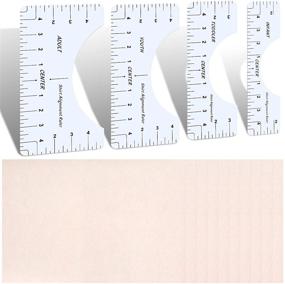 img 4 attached to 👕 Ultimate T-Shirt Alignment Ruler Set - Includes 4 Transparent T-Shirt Vinyl Rulers for Centering & 10 Sublimation Inkjet Papers for Applying Sublimation Designs on Shirts