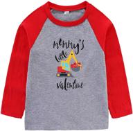 👕 adorable mommys valentine gray baseball t shirt for boys: clothing, tops, tees & shirts logo