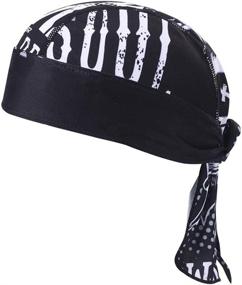 img 3 attached to 🧢 HEROBIKER Sweat Wicking Skull Cap Beanie Bandana Helmet Liner: Ultimate Outdoor Running Gear for Adjustable and Quick Drying Comfort