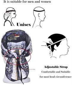 img 1 attached to 🧢 HEROBIKER Sweat Wicking Skull Cap Beanie Bandana Helmet Liner: Ultimate Outdoor Running Gear for Adjustable and Quick Drying Comfort