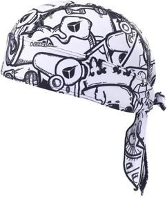 img 2 attached to 🧢 HEROBIKER Sweat Wicking Skull Cap Beanie Bandana Helmet Liner: Ultimate Outdoor Running Gear for Adjustable and Quick Drying Comfort