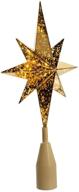🌟 kurt adler 10-light gold bethlehem star treetop: elegant and ul-certified logo