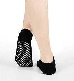 img 1 attached to 🧦 Hurriman Non Slip Yoga Socks: Women's Anti Skid Grippers for Yoga, Pilates, and Barre