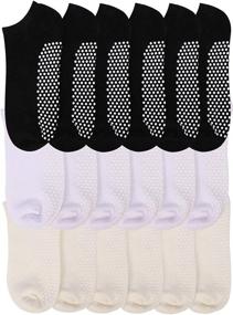 img 4 attached to 🧦 Hurriman Non Slip Yoga Socks: Women's Anti Skid Grippers for Yoga, Pilates, and Barre