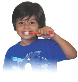 img 2 attached to 🦷 Brilliant Kids Toothbrush - Micro Bristles for Ages 5-9: Crafted for Adult Teeth, All-Around Mouth Cleaning, Royal Blue - 1 Ct.
